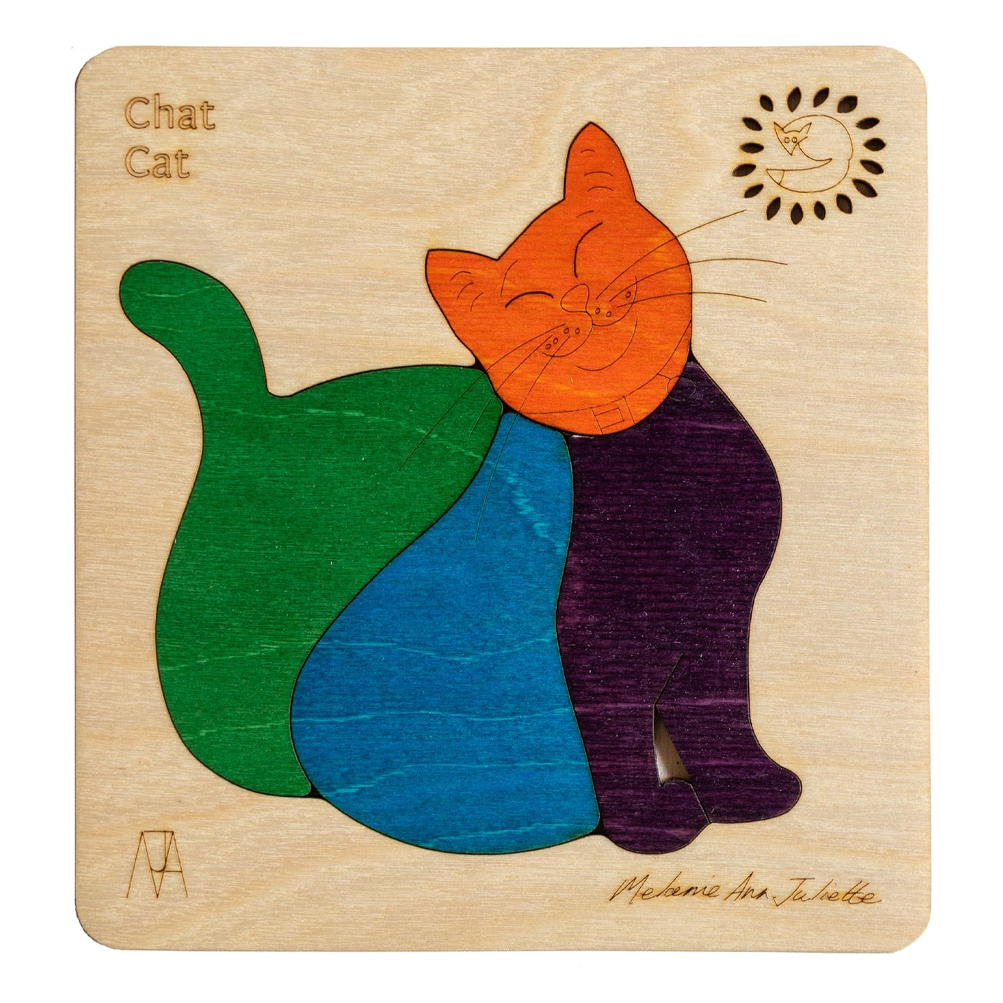 Chat Cat Learning Puzzle | Fine Motor Skill Toy for Kids