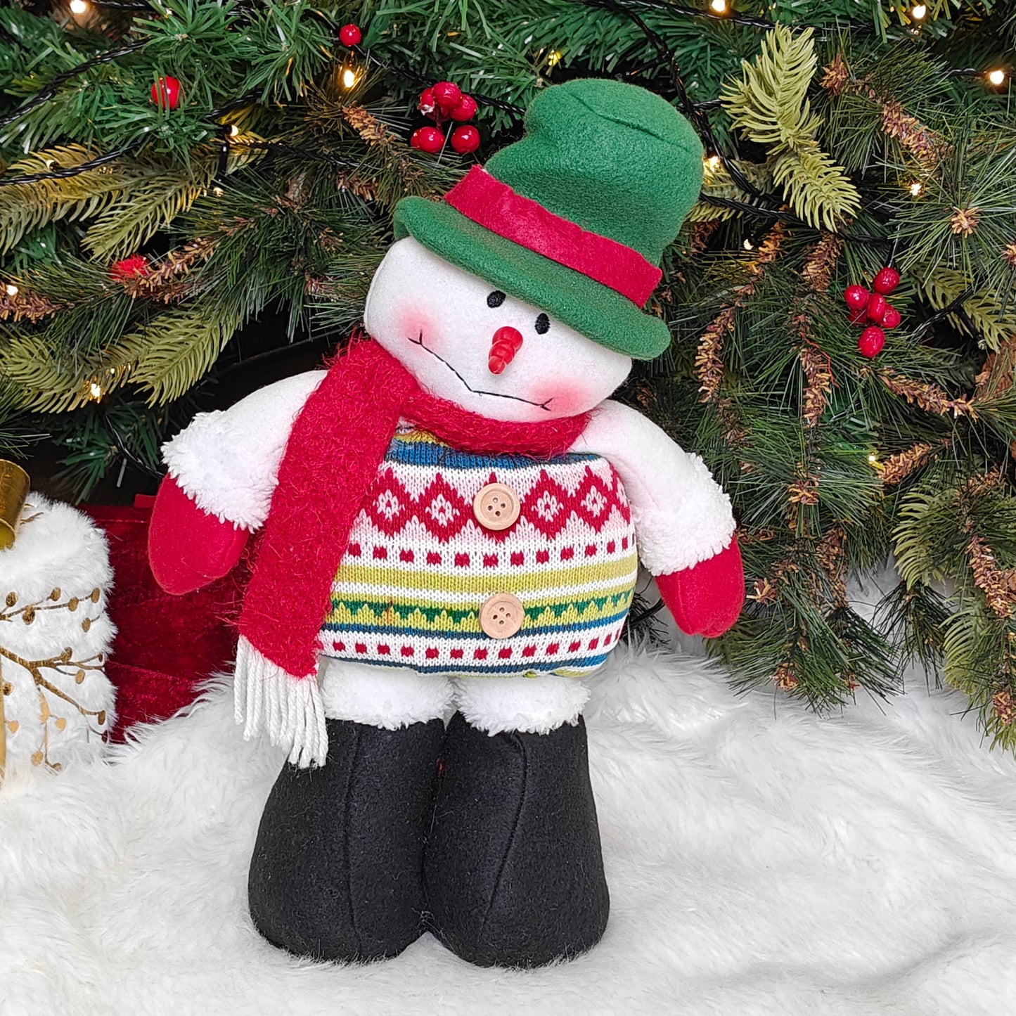 Cozy Knit Festive Duo - Extendable Legs