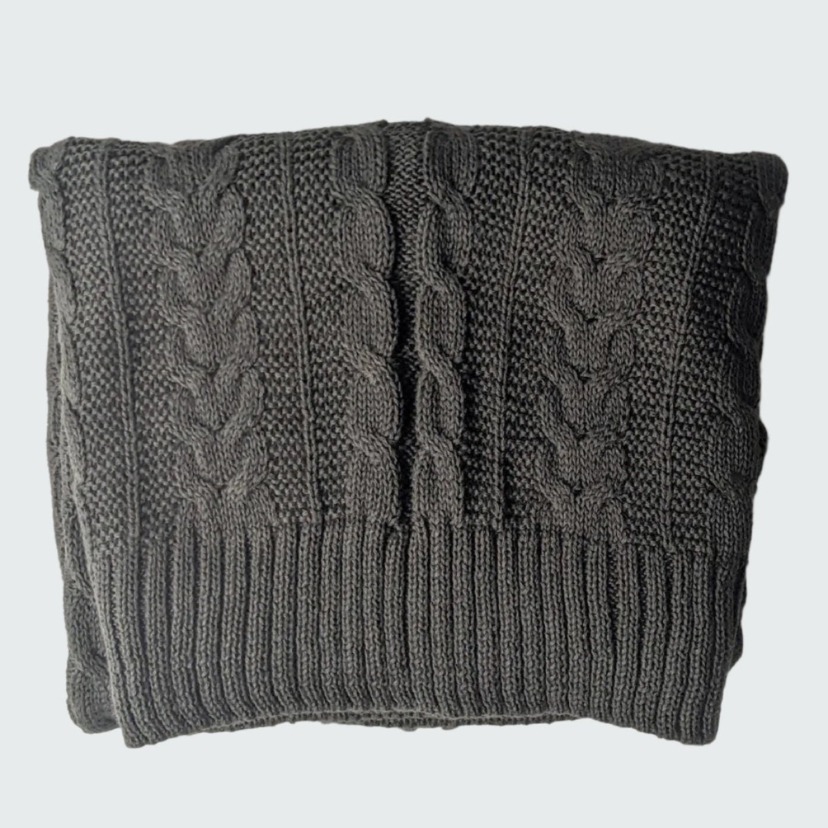 Organic Cotton Knitted Cozy Baby Blanket
