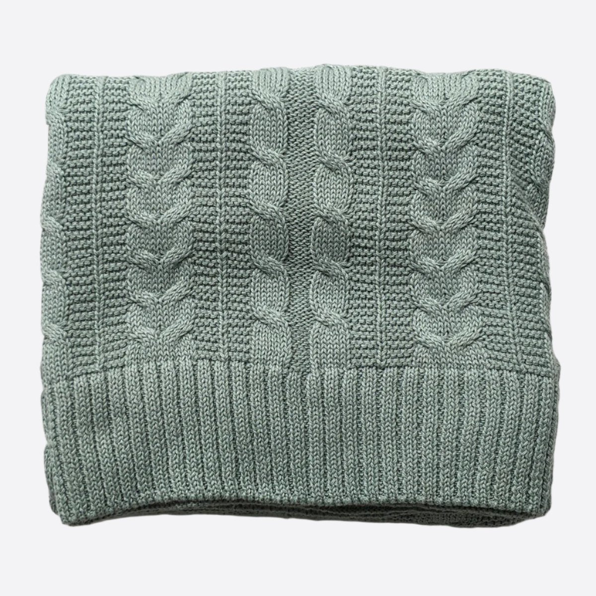Organic Cotton Knitted Cozy Baby Blanket