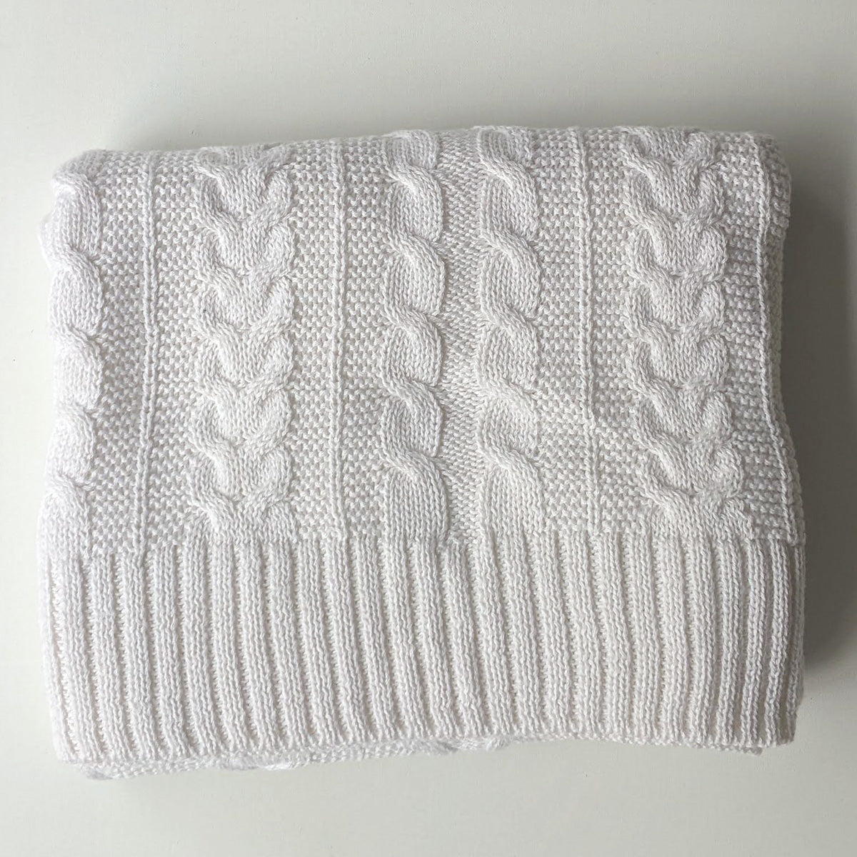 Organic Cotton Knitted Cozy Baby Blanket