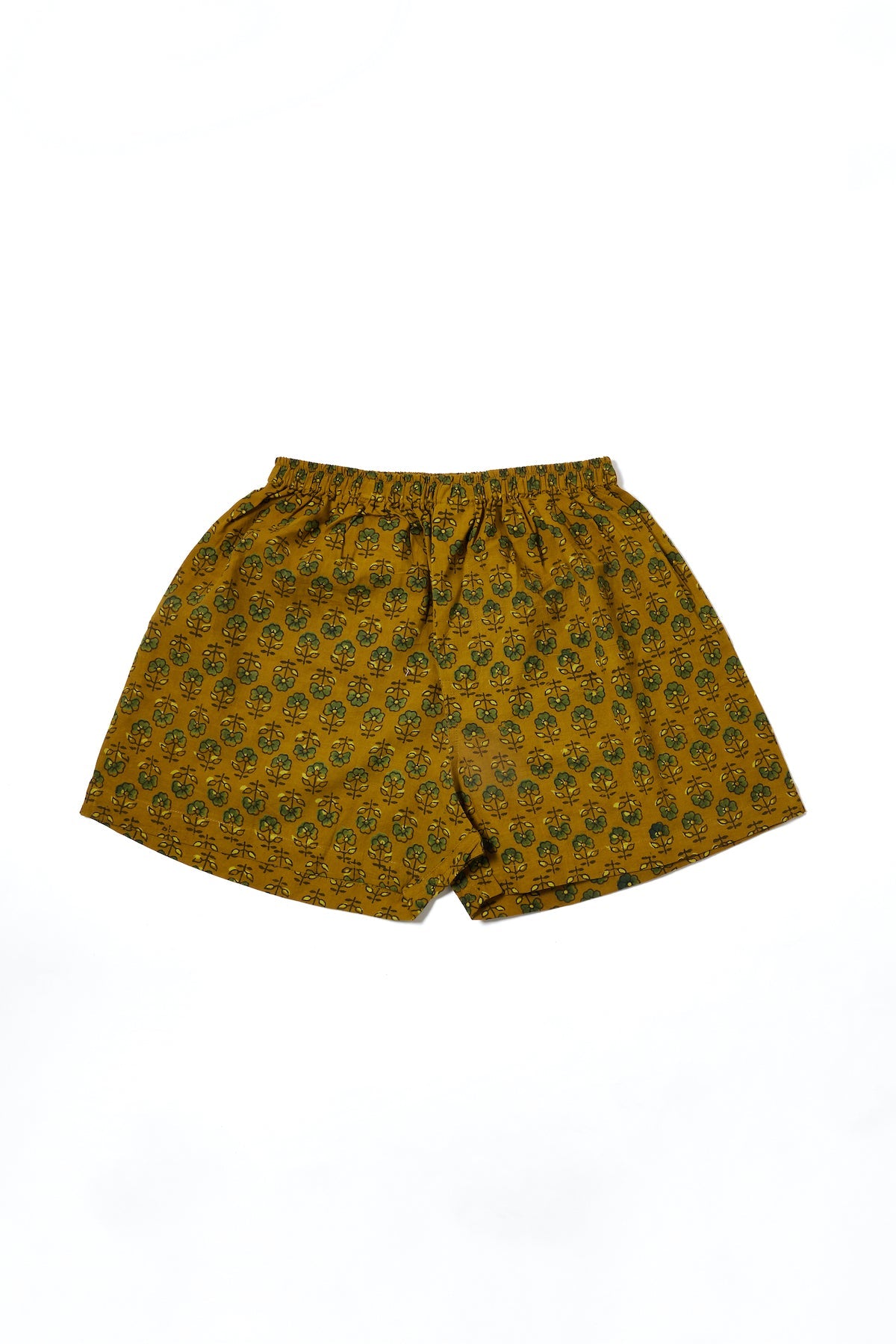 Unisex Organic Cotton Boxer Shorts | Block-printed Natural-dyed
