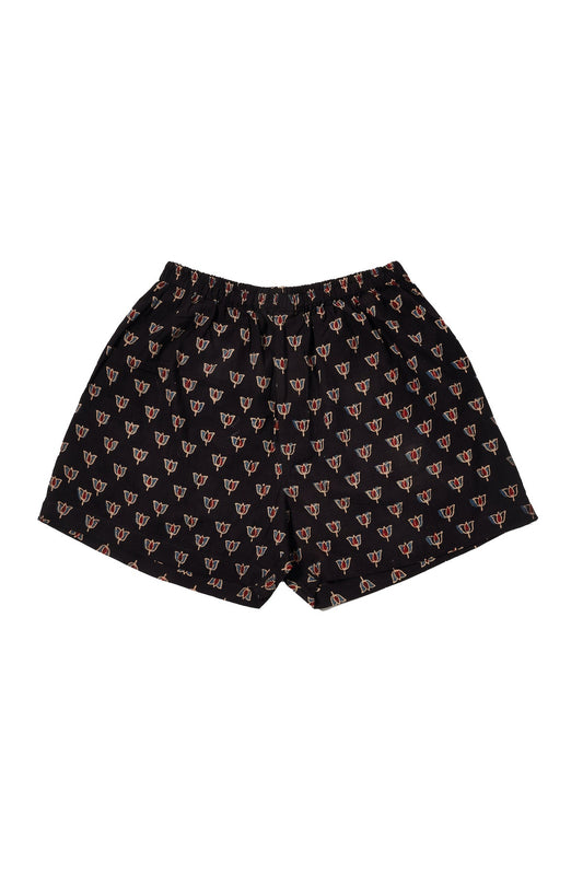 Unisex Organic Cotton Boxer Shorts | Block-printed Natural-dyed