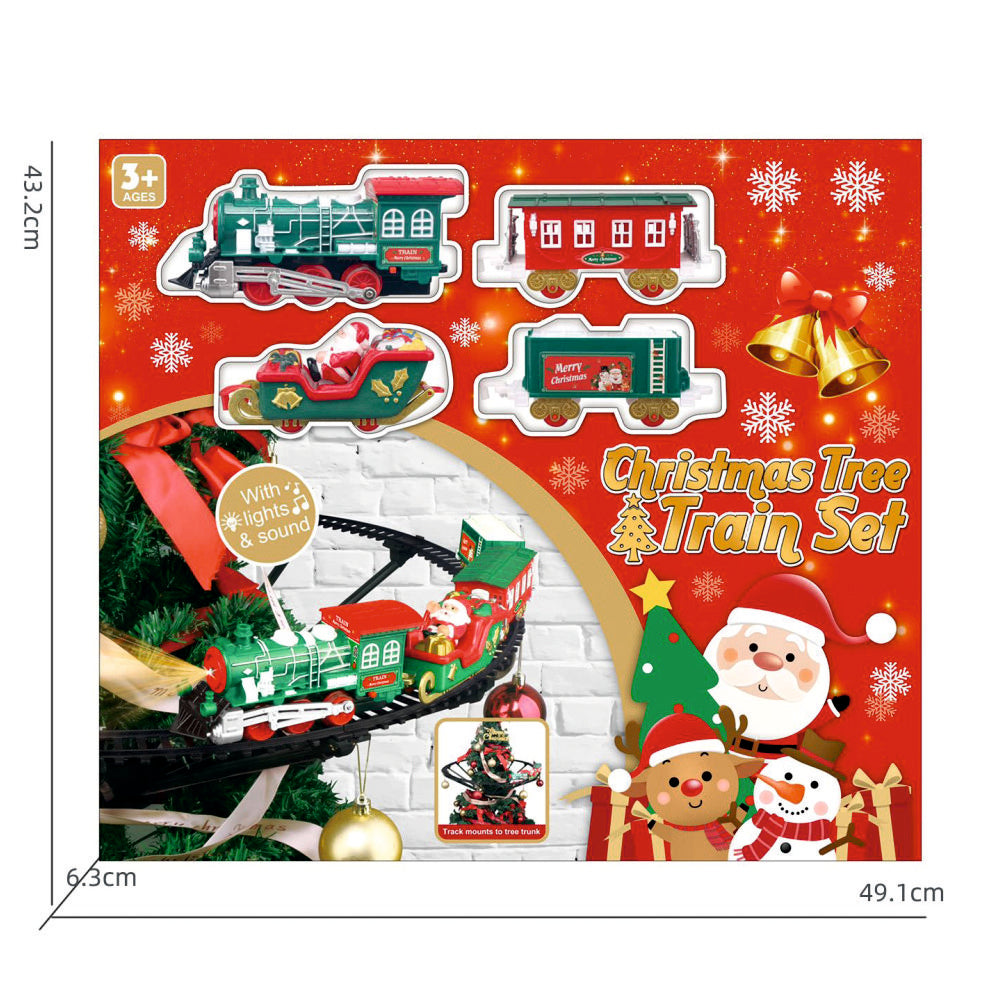 Santa’s Sound & Light train around the tree