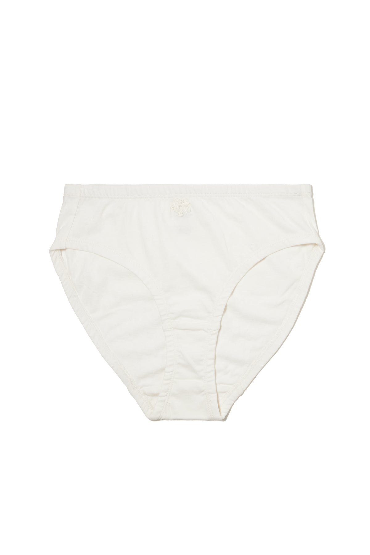 Womens Organic Cotton Underwear | Hipster with Handmade Crochet Identifier