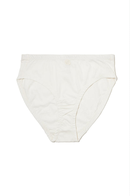 Womens Organic Cotton Underwear | Hipster with Handmade Crochet Identifier