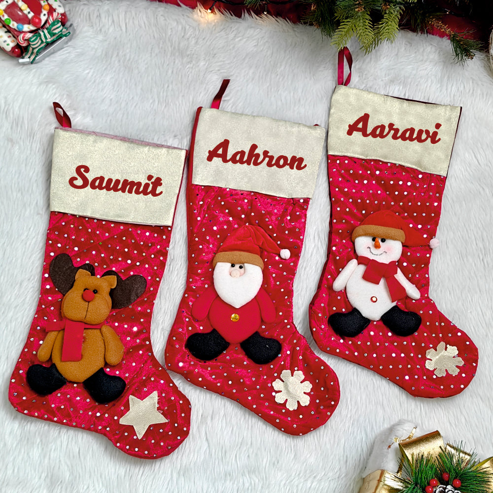 Merry Sparkle Stockings - Reindeer