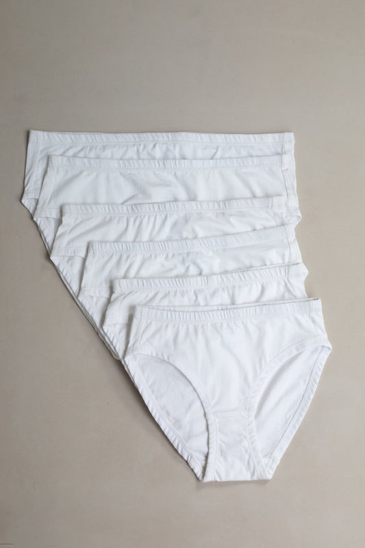 Women's Organic Cotton Hipster Underwear Combo Pack of 6