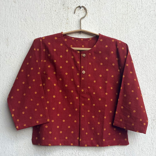 Unisex Organic Madder Raidana Kurta