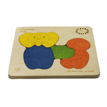 Chienne Dog Learning Puzzle | Motor Skill Toy for Kids