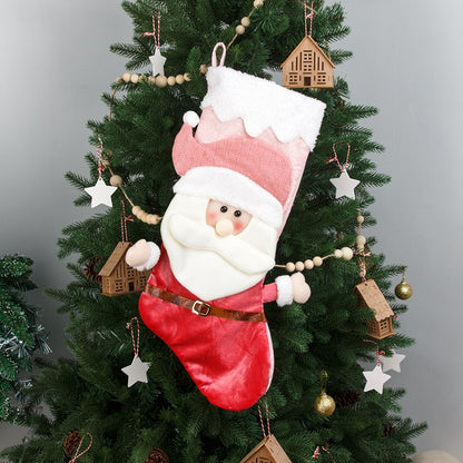 Candy Blush Stocking - Santa
