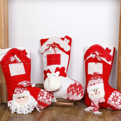 Nordic Knit Stocking - Santa