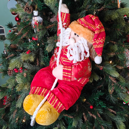 Golden Thread Santa on a Tree