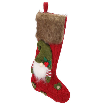 Nordic Gnome Stocking - Berry Red