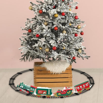 Santa’s Sound & Light train around the tree