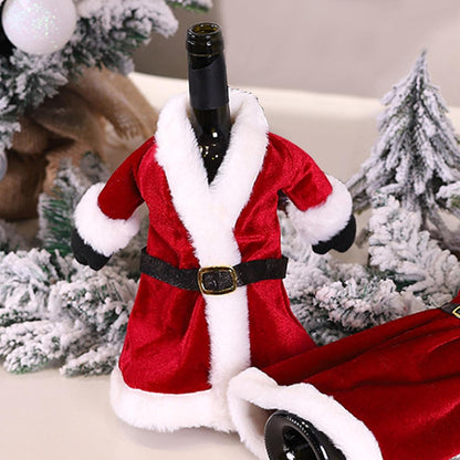 Mr & Mrs. Santa Wine Bottle Covers (Set of 2)