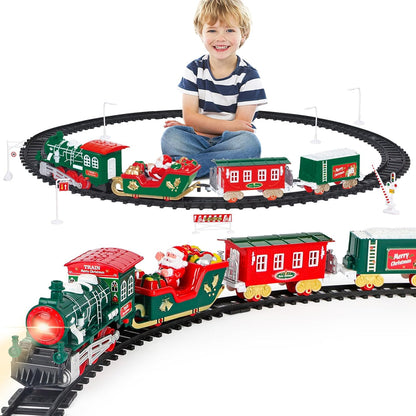 Santa’s Sound & Light train around the tree