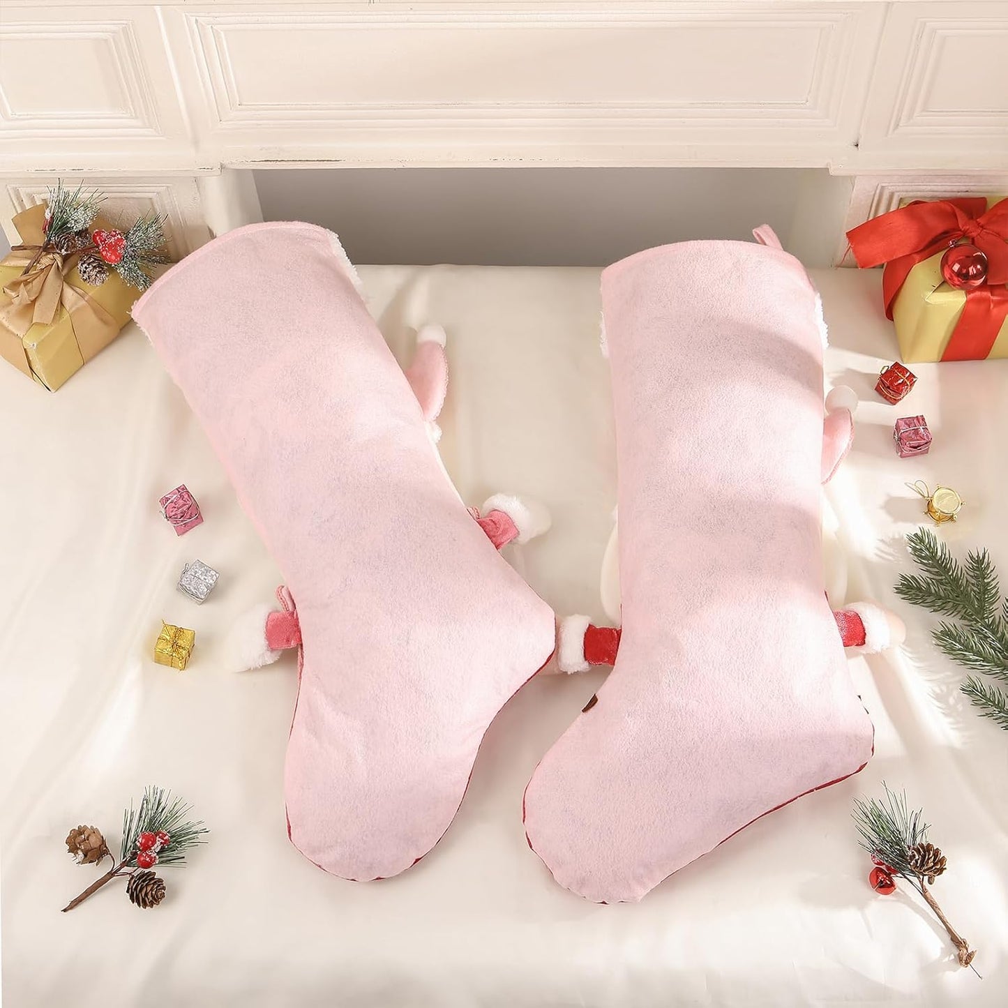 Candy Blush Stocking - Snowman