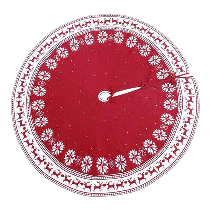 50'' Tree Skirt -to-Cape – Nordic Snowflakes