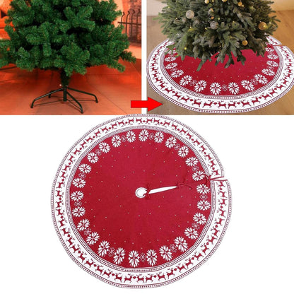 50'' Tree Skirt -to-Cape – Nordic Snowflakes