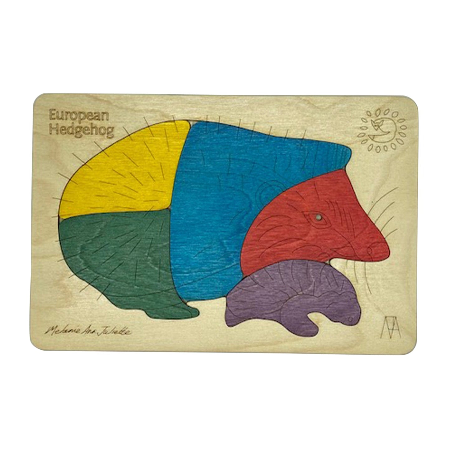 European Hedgehog Learning Puzzle | Animal Recognition Toy for Kids
