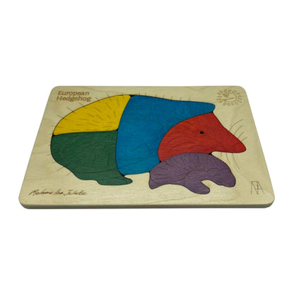 European Hedgehog Learning Puzzle | Animal Recognition Toy for Kids