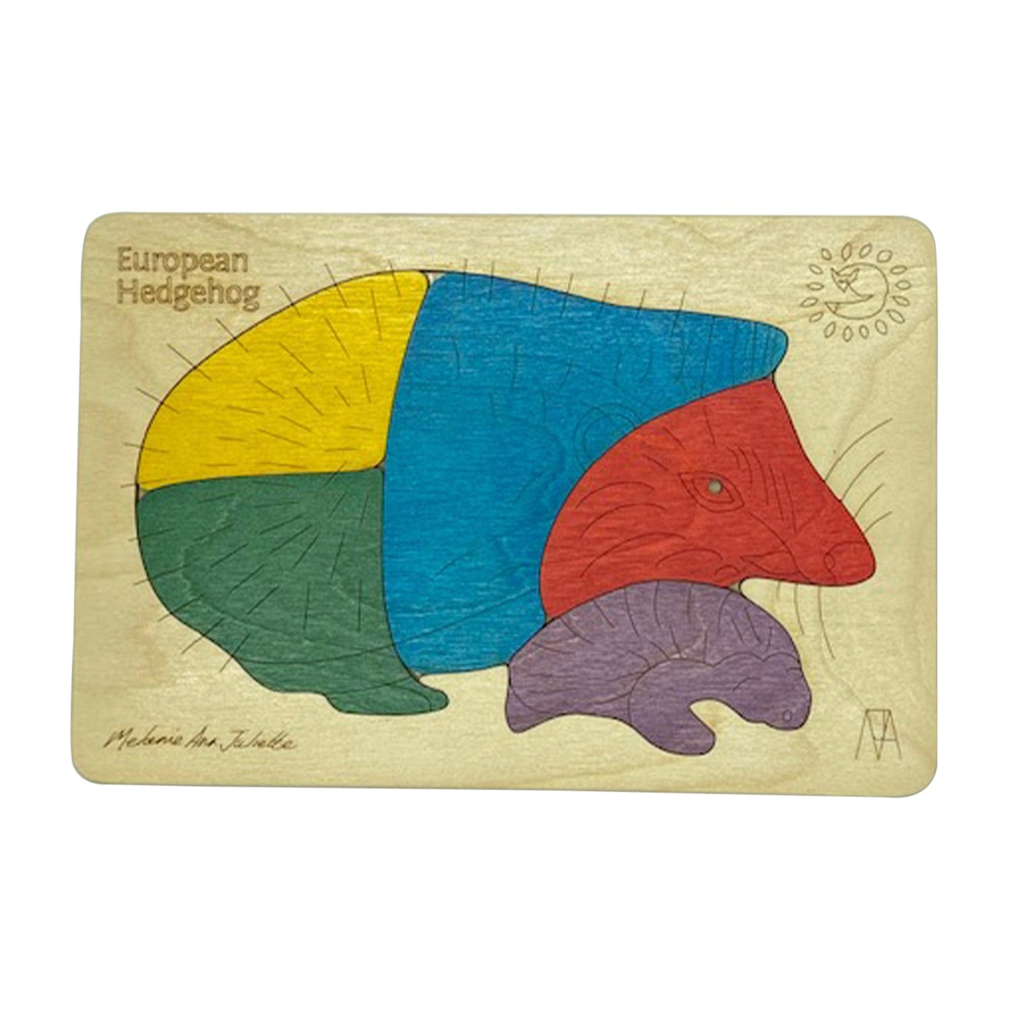 European Hedgehog Learning Puzzle | Animal Recognition Toy for Kids