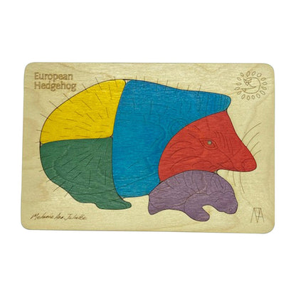 European Hedgehog Learning Puzzle | Animal Recognition Toy for Kids