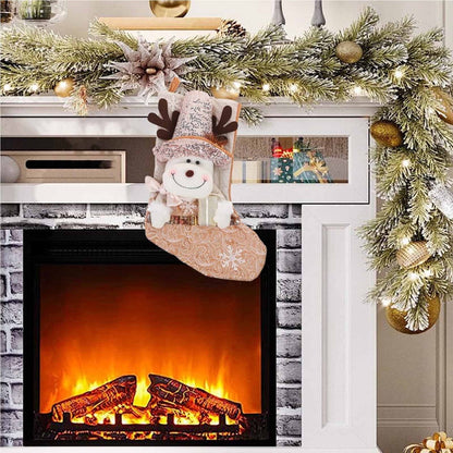 Blush & Gold Wonderland Stocking - Reindeer