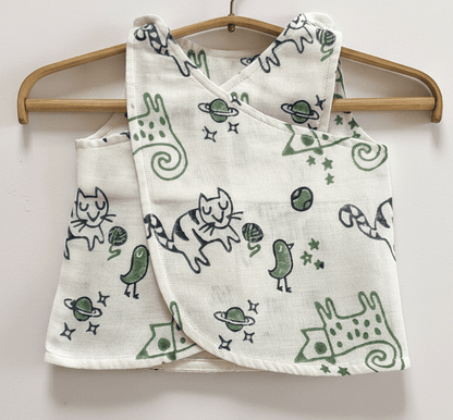 Organic Cotton Preemie Baby Jhabla Set