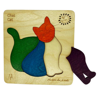 Chat Cat Learning Puzzle | Fine Motor Skill Toy for Kids