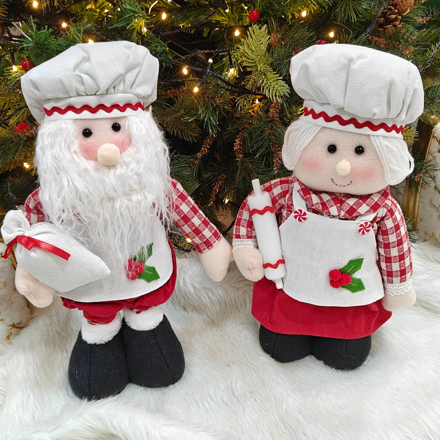 Santa & Mrs Claus The Baker Duo – Extendable Legs