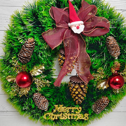 Crimson Pine Wreath