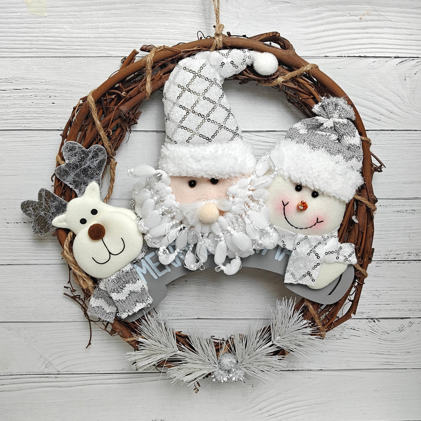 Frosted Woodland Wreath