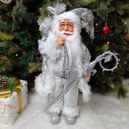 25" Silver Frost Santa