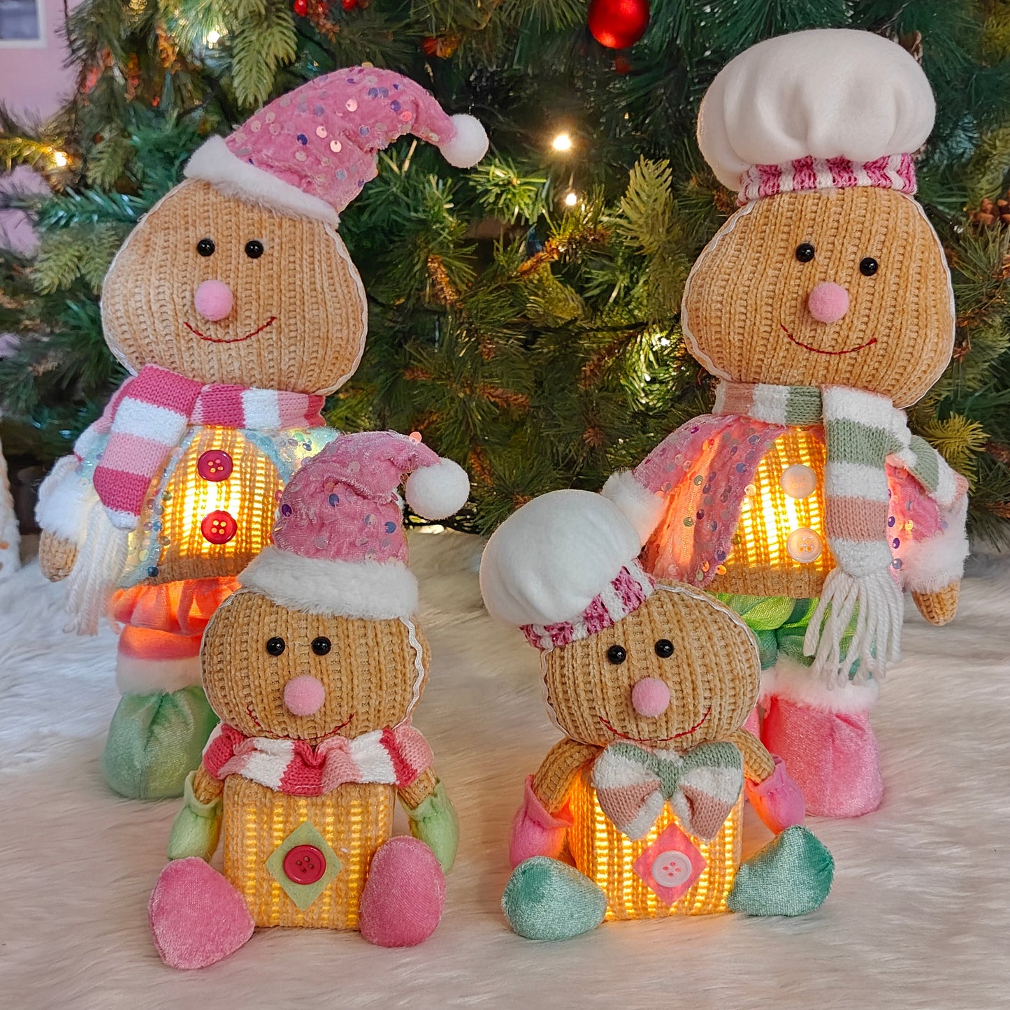 Sugar Frost Gingerbread Family - Set of 4