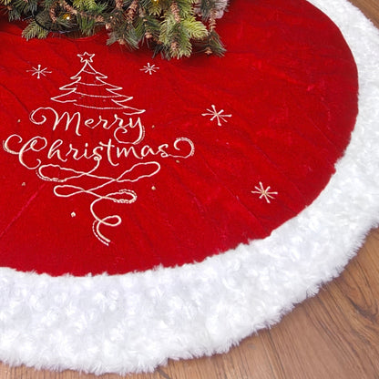 48" Tree Skirt - Classic Merry Velvet