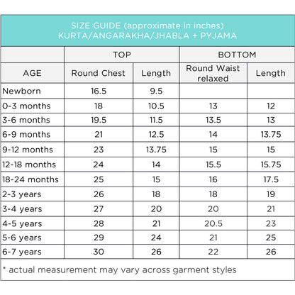 Organic Cotton Unisex Baby Clothing - Yellow Angrakha and White Pyjama Pants