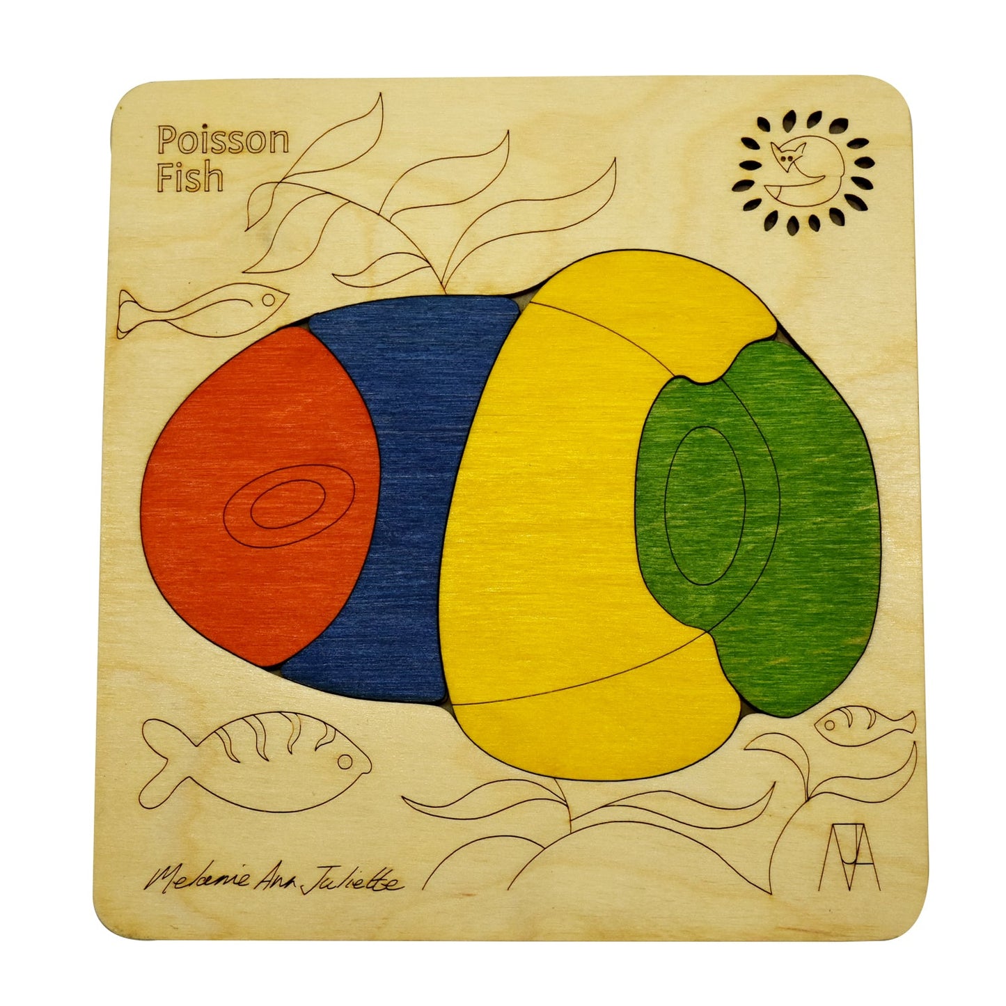Poisson Fish Learning Puzzle | Visual Skill Toy for Kids
