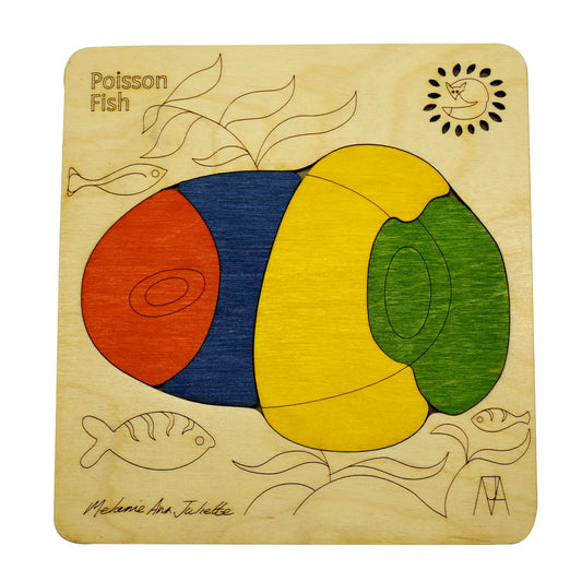 Poisson Fish Learning Puzzle | Visual Skill Toy for Kids