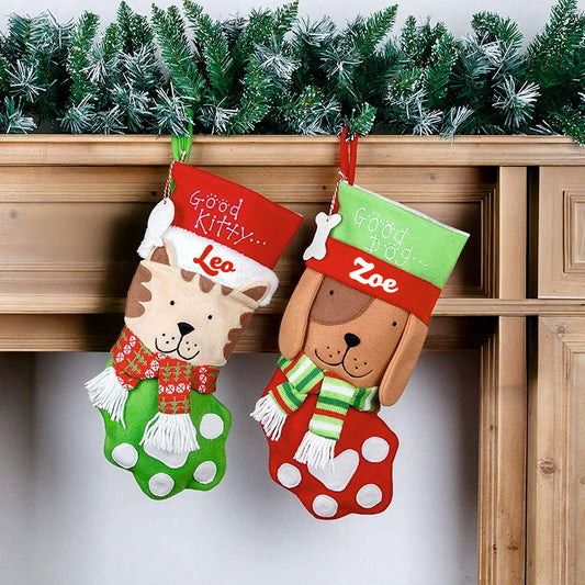 Happy Paw-Whisker stocking