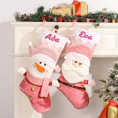 Candy Blush Stocking - Santa