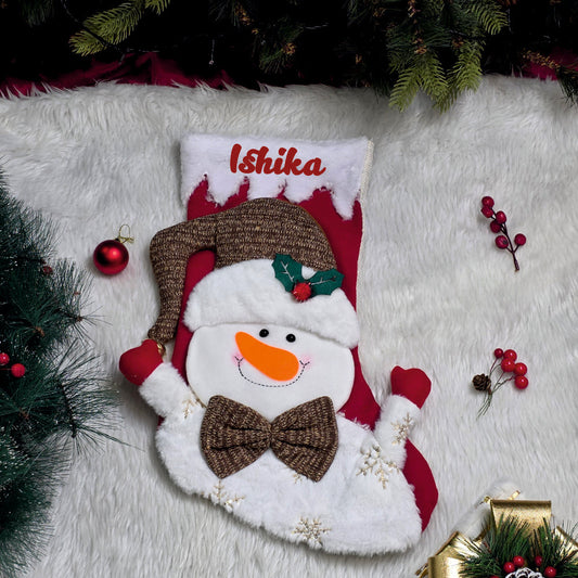 Snowy Snuggle Stocking - Snowman