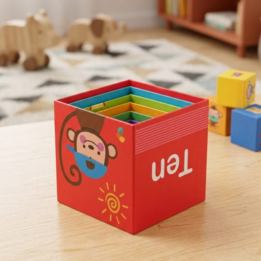 Montessori Cardboard Stacking & Nesting Blocks