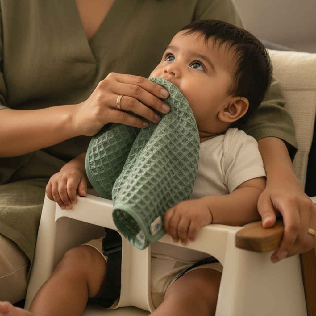 Essential Bag - Organic Handwoven Waffle Wash Cloth Set