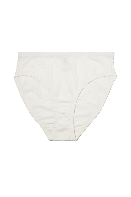 Womens Organic Cotton Underwear | Hipster with Handmade Crochet Identifier