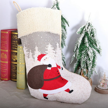 Frosty Forest Stocking - Santa