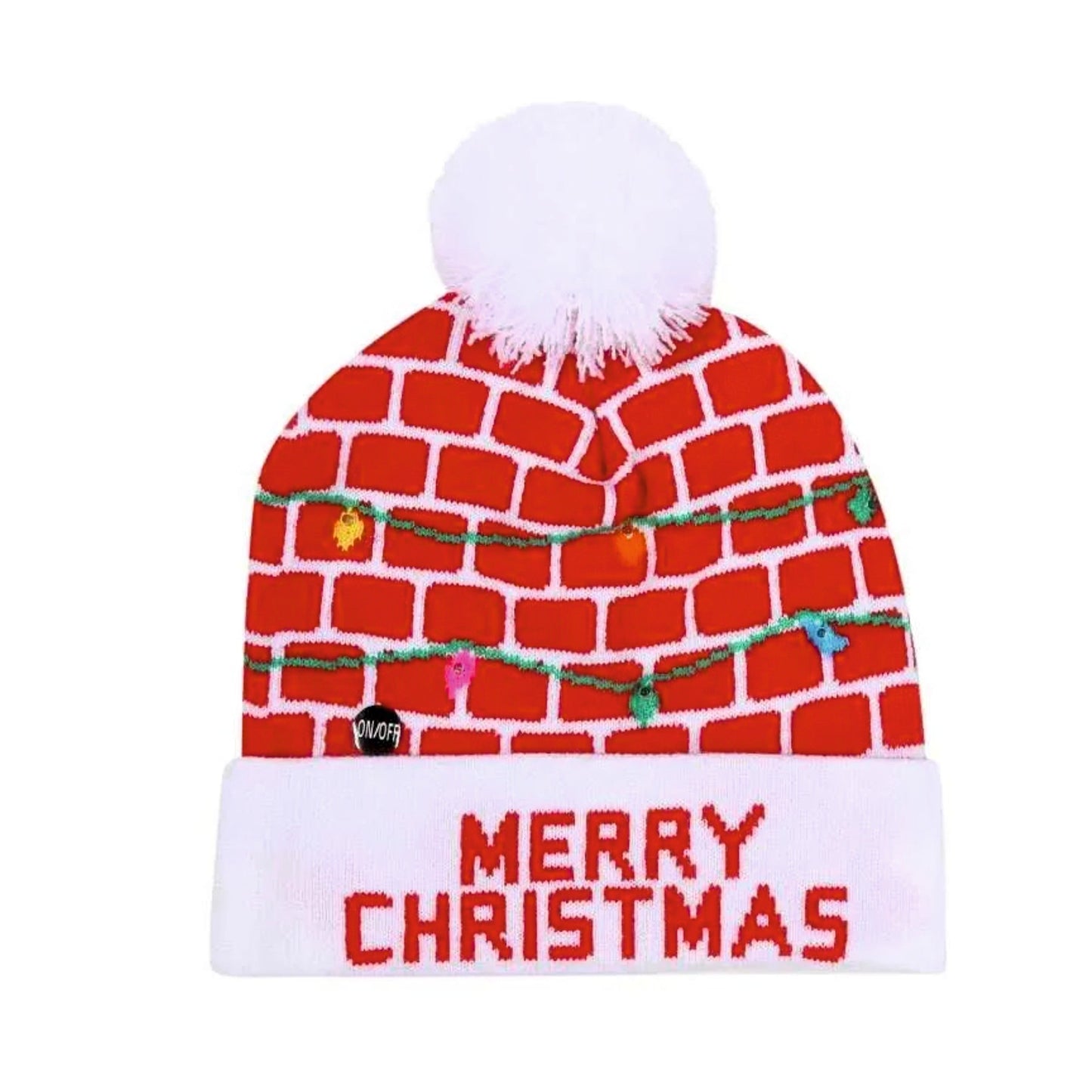 Merry Glow Knit LED Beanie