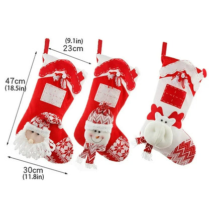 Nordic Knit Stockings - Set of 3