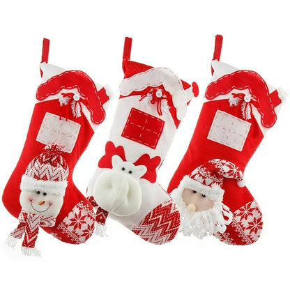 Nordic Knit Stocking -Reindeer